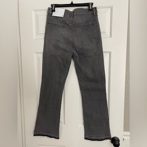 LOFT The Kick Crop gray released hem